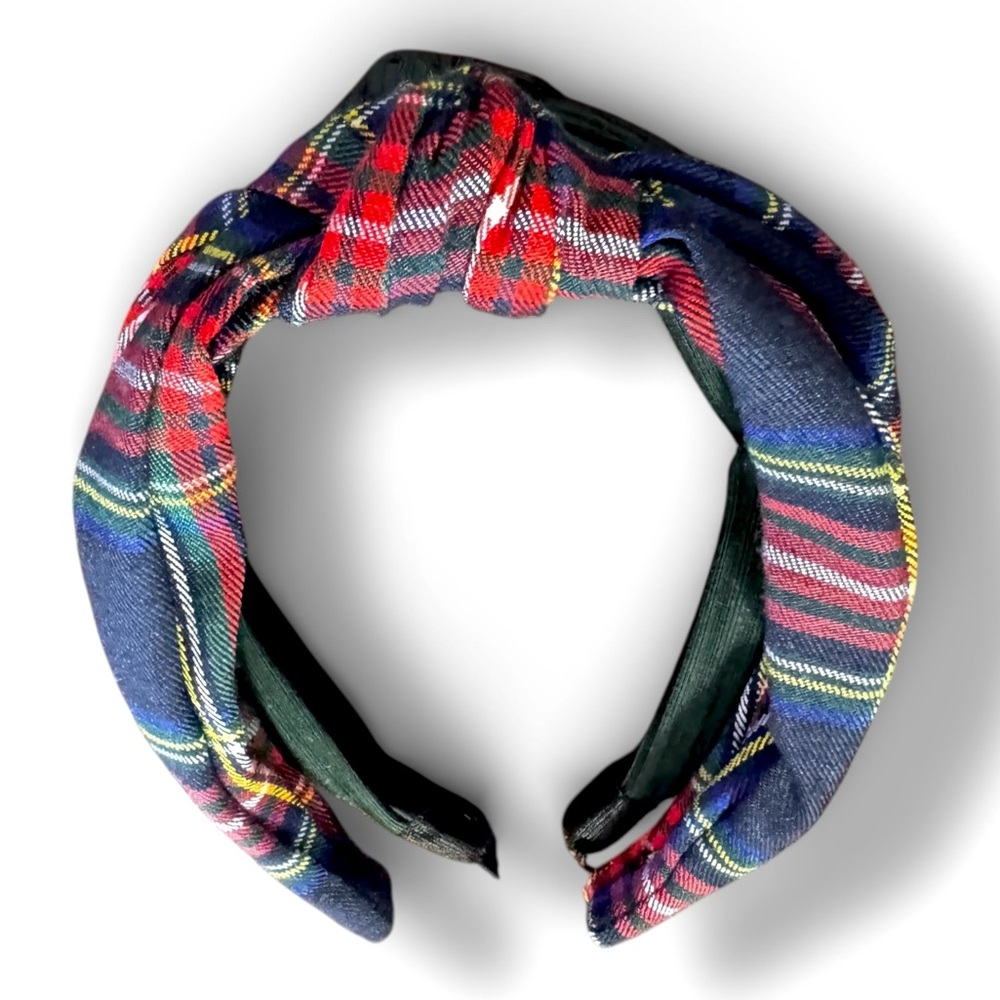 3 for $5! NWT J. Crew Classic Plaid Headband + Free Coordinating Green Headband - Picture 9 of 9